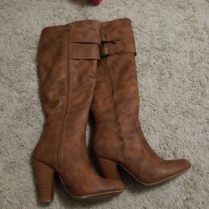 Just Fab Tan Boots